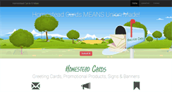 Desktop Screenshot of homesteadcards.com