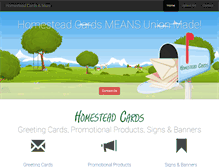 Tablet Screenshot of homesteadcards.com